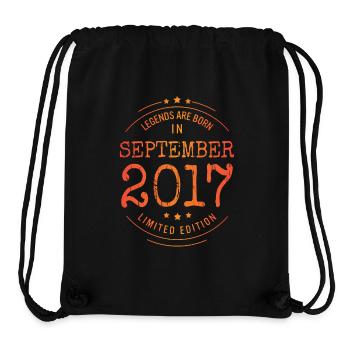 Birthday September 2017 Limited Edition Vintage - Stanley/Stella Recycled Gym Bag - black - Front