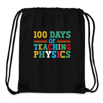 100 days of physics lessons - Stanley/Stella Recycled Gym Bag - black - Front