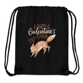 Lustiger-Fuchs, Valentinstag Liebe-Love Spruch - Stanley/Stella recycelter Gym Bag - Schwarz - Vorne