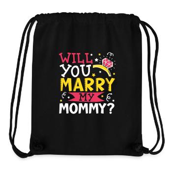 Do you want to marry mom? - Stanley/Stella Recycled Gym Bag - black - Front
