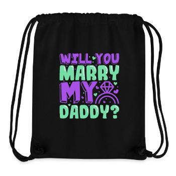 Do you want to marry my daddy - Stanley/Stella Recycled Gym Bag - black - Front