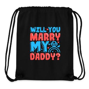 Do you want to marry my daddy - Stanley/Stella Recycled Gym Bag - black - Front