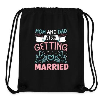 Mom and Dad will get married - Stanley/Stella Recycled Gym Bag - black - Front