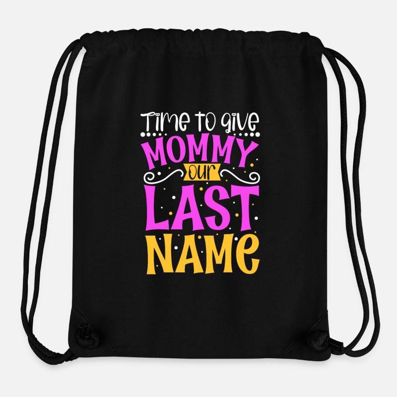 Mama heiraten - Verlobung - Stanley/Stella recycelter Gym Bag - Schwarz