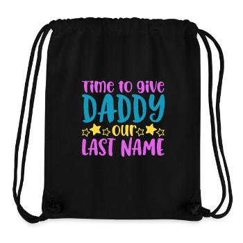 Papa heiraten - Verlobung - Stanley/Stella recycelter Gym Bag - Schwarz - Vorne