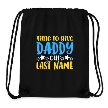 Papa heiraten - Verlobung - Stanley/Stella recycelter Gym Bag - Schwarz - Vorne