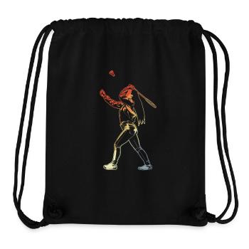 Badminton player - Stanley/Stella Recycled Gym Bag - black - Front