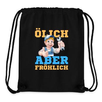Fröhlicher Schrauber Werkstatt-Design - Stanley/Stella recycelter Gym Bag - Schwarz - Vorne