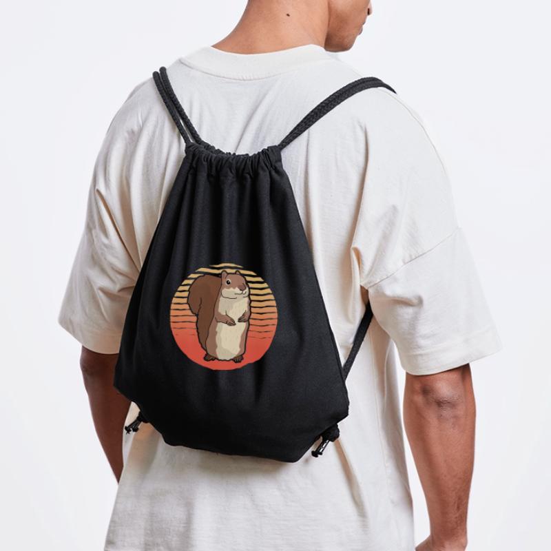 Süßes Eichhörnchen Hörnchen Grauhörnchen Geschenk Stanley/Stella recycelter Gym Bag