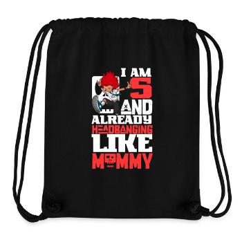 I'm 5 - Girl Rocker - Stanley/Stella Recycled Gym Bag - black - Front