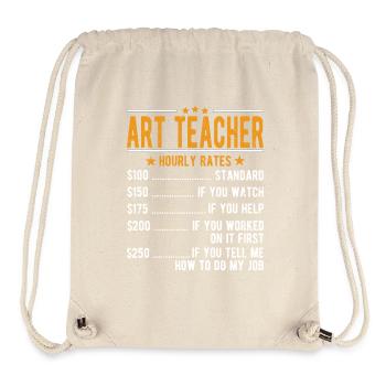 Kunstlehrer Stundenlohn - Stanley/Stella recycelter Gym Bag - Naturweiß - Vorne
