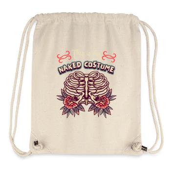 Skelett, Gerippe, Totenkopf, Spruch im Comic-Stil - Stanley/Stella recycelter Gym Bag - Naturweiß - Vorne