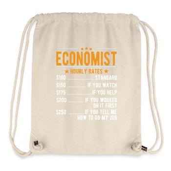 Économiste Salaire horaire - Sac à cordon recyclé Stanley/Stella - blanc naturel - Devant