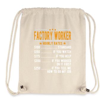 Factory Manual workers Hourly wage - Stanley/Stella Recycled Gym Bag - natural - Front
