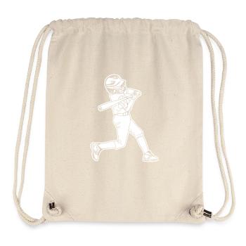 Baseball Kind - Stanley/Stella recycelter Gym Bag - Naturweiß - Vorne