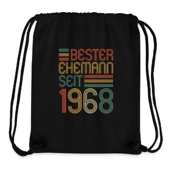 55. Hochzeitstag Bester Ehemann seit 1968 - Stanley/Stella recycelter Gym Bag - Schwarz - Vorne