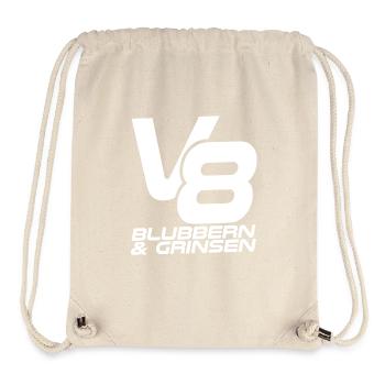 V8 - Blubbern & Grinsen - Stanley/Stella recycelter Gym Bag - Naturweiß - Vorne
