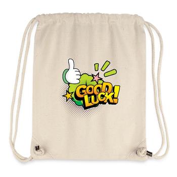 Good Luck Comic, Comic-Strips, Daumen nach oben - Stanley/Stella recycelter Gym Bag - Naturweiß - Vorne