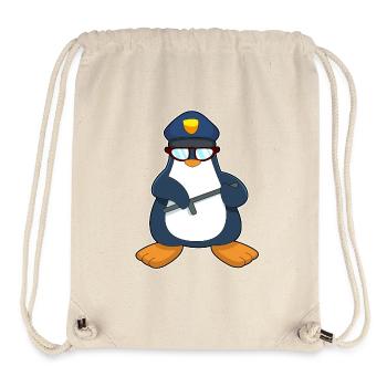 Penguin Policier Matraque Police - Sac à cordon recyclé Stanley/Stella - blanc naturel - Devant
