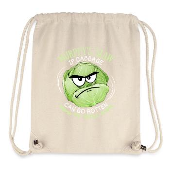 Kohl, lustiger Spruch, Murphy's-Slaw, Comic - Stanley/Stella recycelter Gym Bag - Naturweiß - Vorne