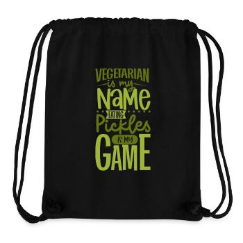Eating pickles is my game - Gurken - Stanley/Stella recycelter Gym Bag - Schwarz - Vorne