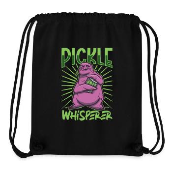Gurkenflüsterer - Gurken - Stanley/Stella recycelter Gym Bag - Schwarz - Vorne