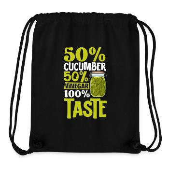 100 Prozent Geschmack - Gurken - Stanley/Stella recycelter Gym Bag - Schwarz - Vorne