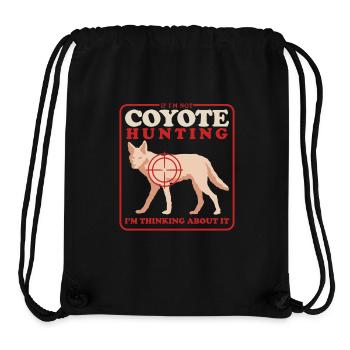 hunter hunting hunting hunting license huntress gift - Stanley/Stella Recycled Gym Bag - black - Front