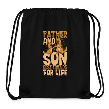 Best Friends - Father and Son - Stanley/Stella Recycled Gym Bag - black - Front