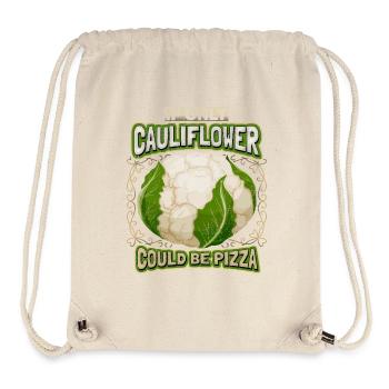 Blumenkohl, lustiger Spruch, Pizza-Spruch - Stanley/Stella recycelter Gym Bag - Naturweiß - Vorne