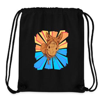 Donkey Gift ungulates Muli Horse Pony Children Child - Stanley/Stella Recycled Gym Bag - black - Front