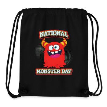 Lustiges-Monster, Kawaii-Monster, Spruch - Stanley/Stella recycelter Gym Bag - Schwarz - Vorne