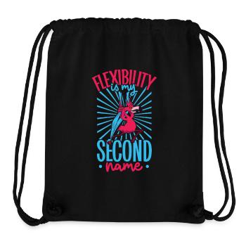 Flamingo chez Aerial Silks - Sac à cordon recyclé Stanley/Stella - noir - Devant