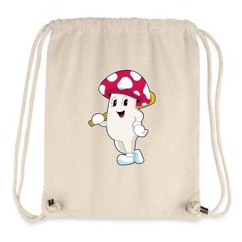 Batte de baseball Mushroom - Sac à cordon recyclé Stanley/Stella - blanc naturel - Devant
