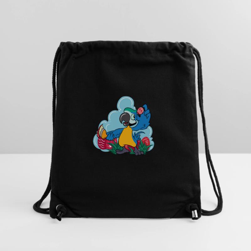 Parrot paints Easter eggs - Easter parrot Stanley/Stella Recycled Gym Bag
