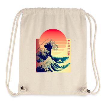 The Great Wave off Kanagawa - Stanley/Stella Recycled Gym Bag - natural - Front