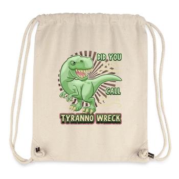 Lustiger Spruch T-Rex-Dino, Dinosaurier, Comic - Stanley/Stella recycelter Gym Bag - Naturweiß - Vorne