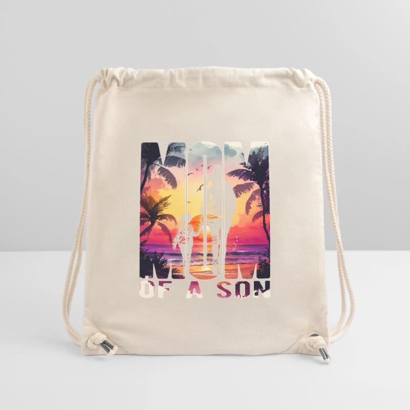 Mutter mit einem Sohn Muttertag Strand Mama Kind Stanley/Stella recycelter Gym Bag