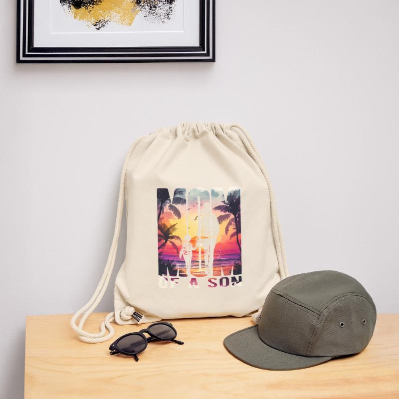 Mutter mit einem Sohn Muttertag Strand Mama Kind Stanley/Stella recycelter Gym Bag