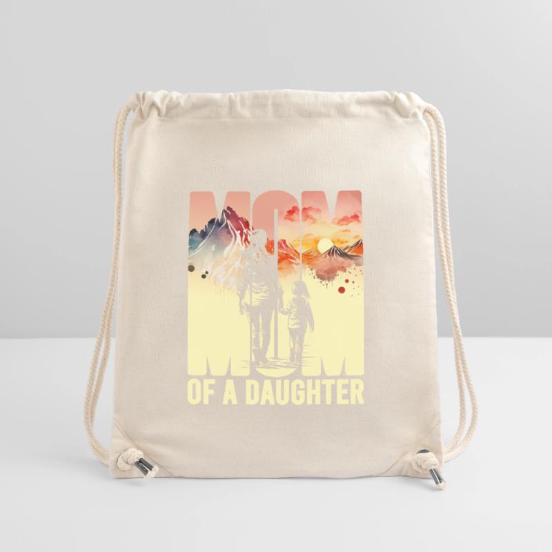Mutter mit einer Tochter Muttertag Berge Mama Kind Stanley/Stella recycelter Gym Bag