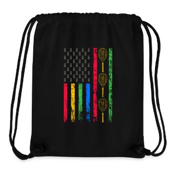 American Sports Flag - Stanley/Stella Recycled Gym Bag - black - Front