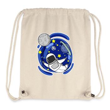 Astronaut in space - Astronaut motif for children - Stanley/Stella Recycled Gym Bag - natural - Front