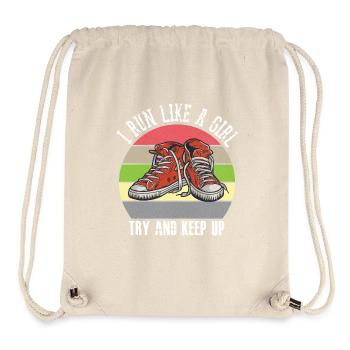 Vintage Retro Cross Country Running - Stanley/Stella Recycled Gym Bag - natural - Front
