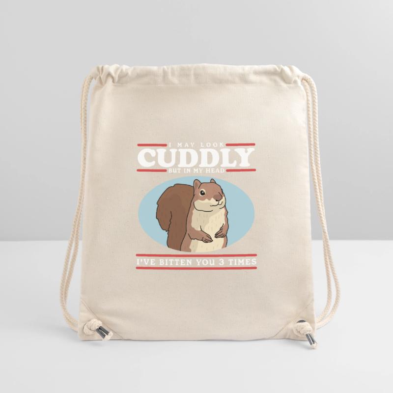 Süßes Eichhörnchen Grauhörnchen Hörnchen Geschenk Stanley/Stella recycelter Gym Bag