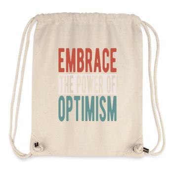Embrace the power of optimism - Stanley/Stella Recycled Gym Bag - natural - Front