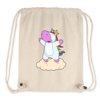 Couronne de licorne - Sac à cordon recyclé Stanley/Stella - blanc naturel - Devant