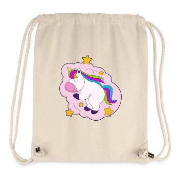 Nuages de licorne - Sac à cordon recyclé Stanley/Stella - blanc naturel - Devant