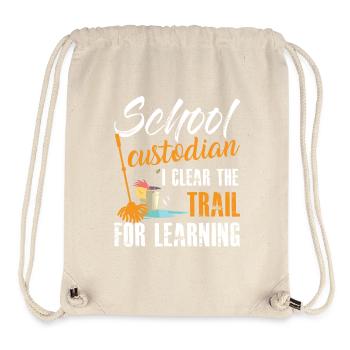 School Custodian Quote Education Custodial - Stanley/Stella Recycled Gym Bag - natural - Front