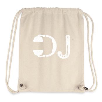 DJ Headphone Shirt I Heart Being A DJs Party Tee - Sac à cordon recyclé Stanley/Stella - blanc naturel - Devant
