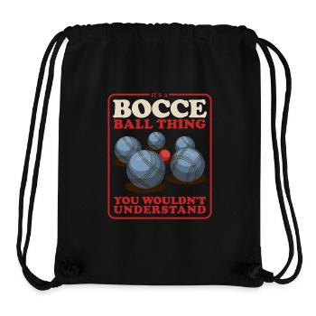 Boccia Bocciaspieler Bocce Boulesport Geschenk - Stanley/Stella recycelter Gym Bag - Schwarz - Vorne